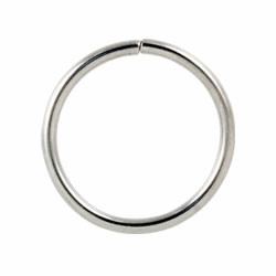 Surgical steel continuous ring