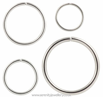 Surgical steel continuous ring