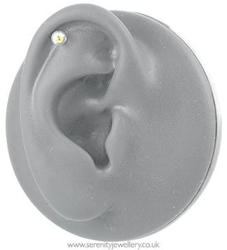 Crystal ball cartilage cartilage earring