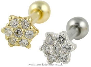 Daisy cartilage earring deals