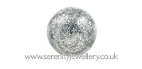 Metallic enamel coated surgical steel screw-on ball