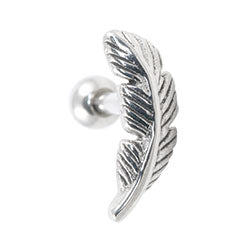 Feather cartilage earring