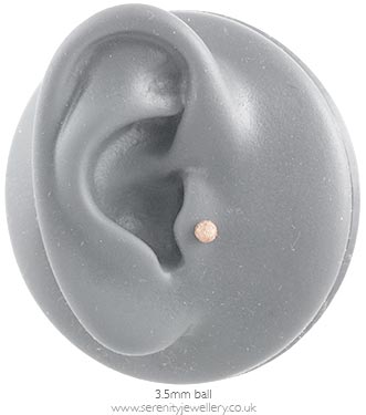 Frosted cartilage earring