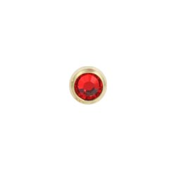 Gold PVD titanium jewelled screw-on ball