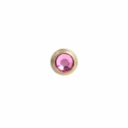 Gold PVD titanium jewelled screw-on ball