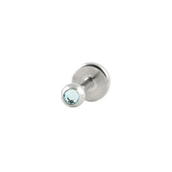 Jewelled surgical steel labret