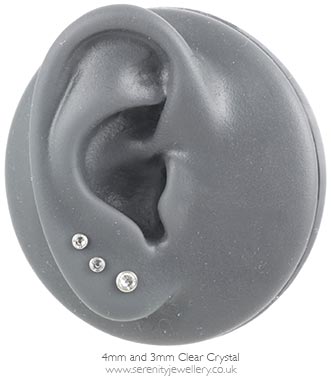 Internally threaded deals lobe earrings