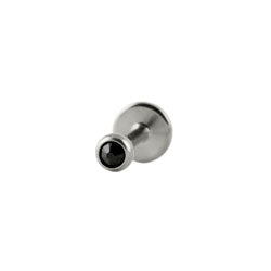 Jewelled titanium labret - 1.2mm gauge