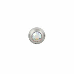 Jewelled titanium screw-on ball - 1.2mm gauge