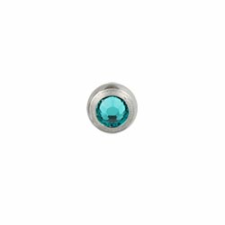 Jewelled titanium screw-on ball - 1.2mm gauge