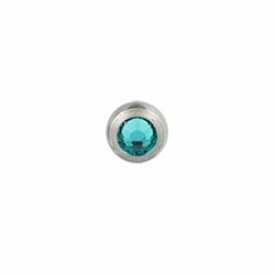 Jewelled titanium screw-on ball - 1.6mm gauge