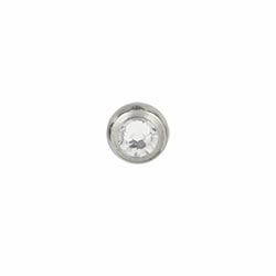 Jewelled titanium screw-on ball - 1.2mm gauge