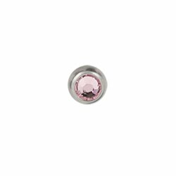 Jewelled titanium screw-on ball - 1.2mm gauge