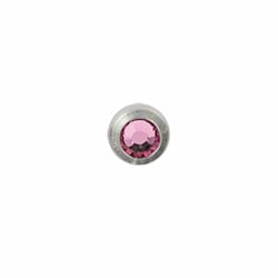 Jewelled titanium screw-on ball - 1.2mm gauge