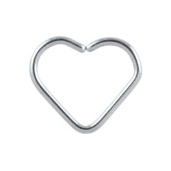 Stainless steel heart ring sale