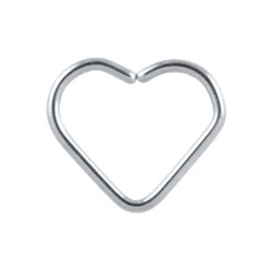 Niobium heart ring