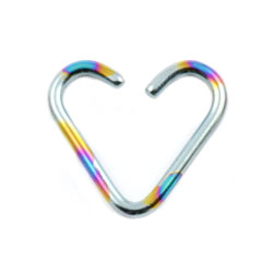 Niobium heart ring