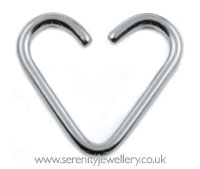 Niobium heart ring