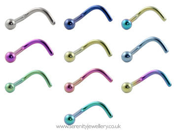 Titanium ball nose stud