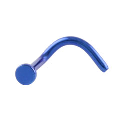 Titanium disk nose stud
