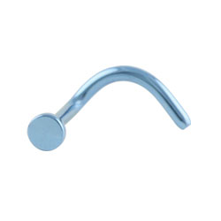 Titanium disk nose stud