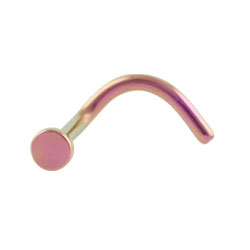 Titanium disk nose stud