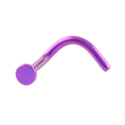 Titanium disk nose stud