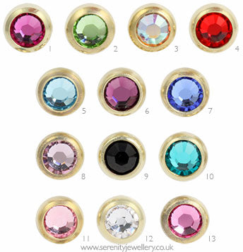 Gold PVD titanium jewelled screw-on ball