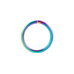 Rainbow PVD steel continuous ring