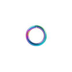 Rainbow PVD steel continuous ring