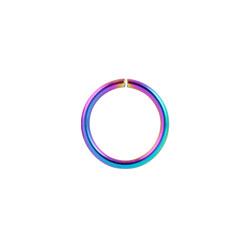 Rainbow PVD steel continuous ring