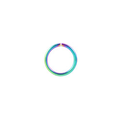 Rainbow PVD steel continuous ring