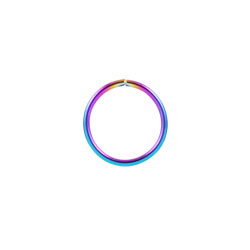 Rainbow PVD steel continuous ring