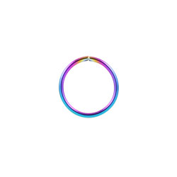 Rainbow PVD steel continuous ring