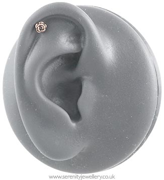 Rose cartilage earring