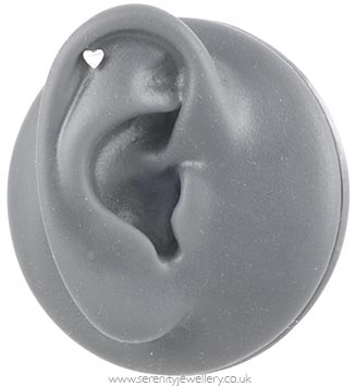 Small heart cartilage earring