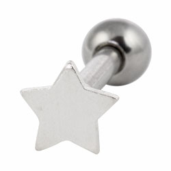 Small star cartilage earring