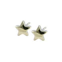 Surgical steel star stud earrings