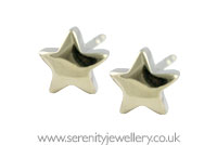 Surgical steel star stud earrings