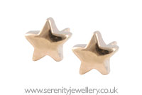 Surgical steel star stud earrings