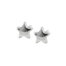 Surgical steel star stud earrings