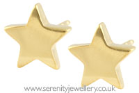 Surgical steel star stud earrings