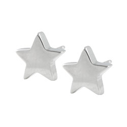 Surgical steel star stud earrings