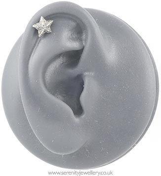 Starfish cartilage earring