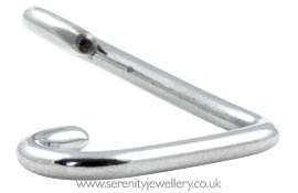 Surgical steel heart ring