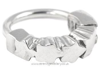 Stars helix hoop