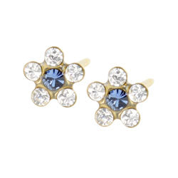 Studex Sensitive gold plated steel daisy earrings