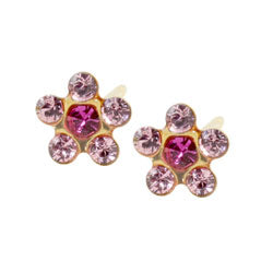 Studex Sensitive gold plated steel daisy earrings