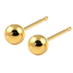 Studex Tiny Tips gold plated steel ball earrings