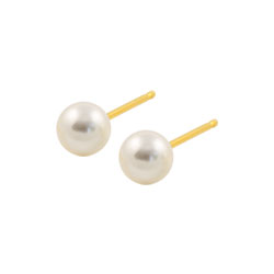 Studex Sensitive gold plated steel pearl earrings